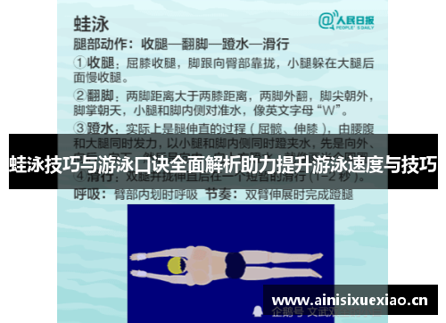 蛙泳技巧与游泳口诀全面解析助力提升游泳速度与技巧